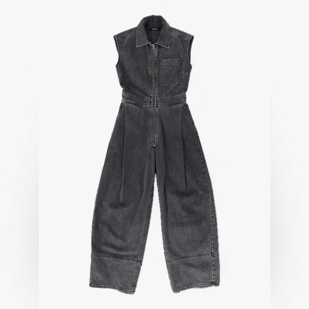 Rachel Comey Washed Black Denim Annin Jumpsuit